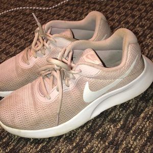Pink Nike tennis shoes
